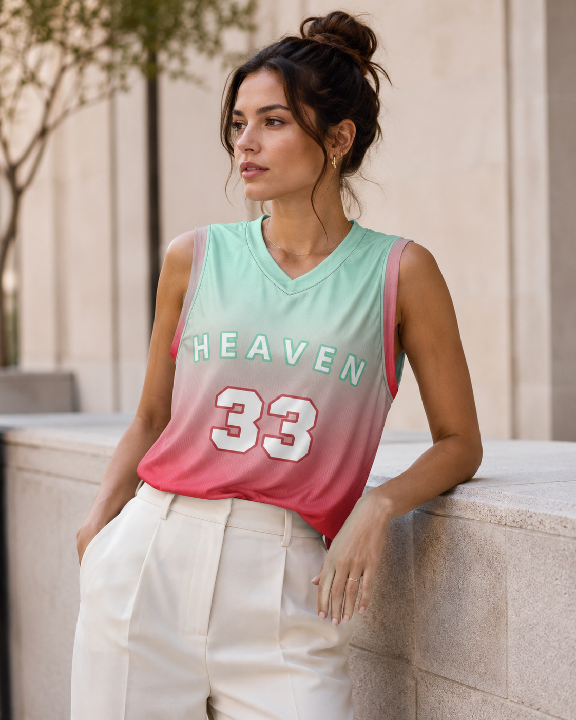 Maillot Heaven 33 Dégradé Menthe & Rose - Unisexe et recyclé