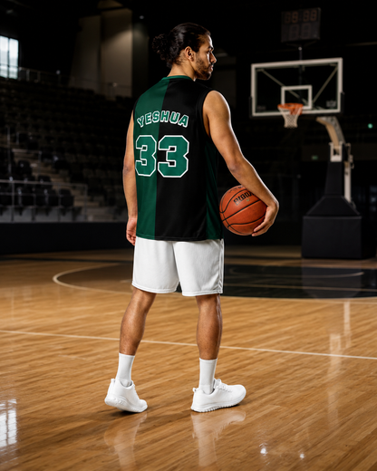 Maillot "Heaven 33" noir & vert - unisexe et recyclé