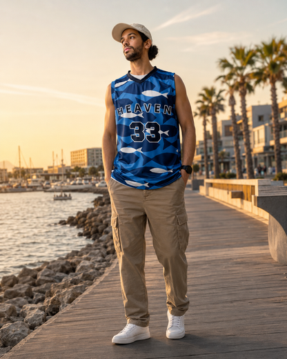 Maillot "Heaven 33" Motif poissons - Unisexe et recyclé