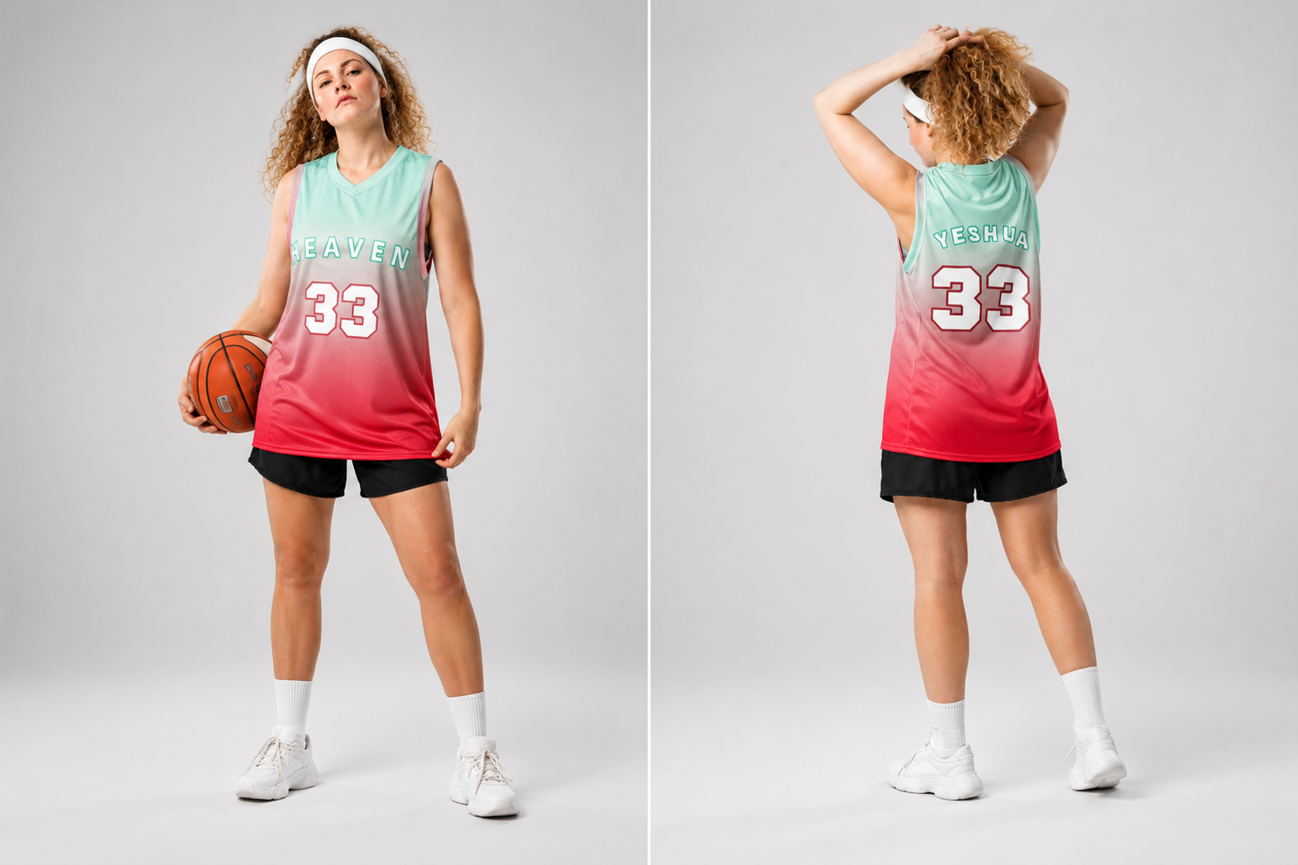 Maillot Heaven 33 Dégradé Menthe & Rose - Unisexe et recyclé